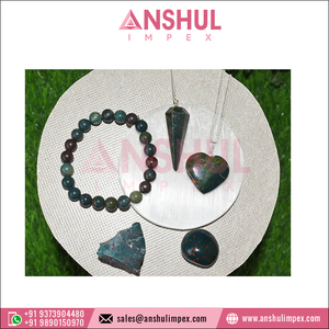 2024 más vendidos de buena calidad 6 piezas Kit de cristal de piedra preciosa natural Bloodstone perfecto para regalo o principiantes de cristal - Product Image 4