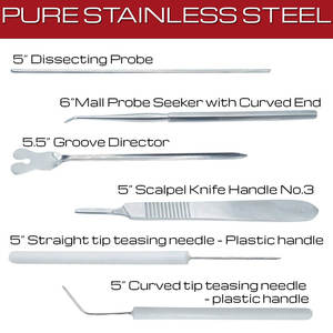 Instrumental Quirúrgico para Cirugía Oral, Kit de 17 Piezas, Acero Inoxidable de Grado Alemán, Manual, Reutilizable, Certificado CE, Personalizado - Product Image 6