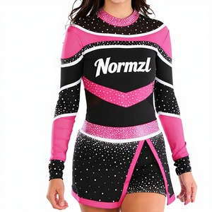 ชุดยูนิฟอร์มเชียร์ลีดเดอร์สำหรับผู้ใหญ่แบบสั่งทำพิเศษของ Solid Traders พร้อมโลโก้ด้านหน้า ผลิตจากโพลีเอสเตอร์ 100% พิมพ์ลายดิจิทัล - Product Image 1