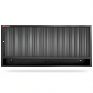 Armoire à outils murale noire Facom avec 3 compartiments et volet roulant - Product Image 2