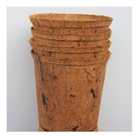 Pots originaux en fibre de coco de 6.5 pouces pour le jardinage domestique pour les semis à prix de gros à partir de