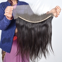 Cheveux naturels ondulés naturels 13*4 HD à fermeture cuticule alignée Cheveux bruts vietnamiens sans perte ni enchevêtrement Faisceaux de cheveux humains à trame noire