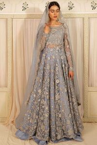 BORDADO PESADO CON ESTILO EN BRIDAL ANARKALI,LEHENGA Y DUPATTA CON CUENTAS DE CRISTAL EMBELLECIDO, TRABAJO DE DABKA PARA BODA @ 2024 - Product Image 2