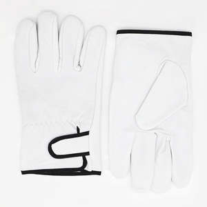 โรงงานทําราคาถูกถุงมือทํางานหนังคุณภาพดีที่สุดถุงมือนิรภัยหนังขนาดที่กําหนดเองและโลโก้ถุงมือทํางาน - Product Image 4