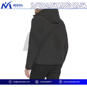 High Quality Outdoor Winter Softshell Jacket for Men Custom Logo Plus Size <b>Hoodie</b> Stand ODM Factory Waterproof High Street - Product Image 2