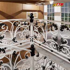 Elegant Stainless Steel & Iron <b>Stair</b> Railing Solutions with Handcrafted <b>Parts</b> for Safe Stylish Long-Lasting Staircases - Product Image 5