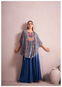 Vêtements décontractés et de fête pour femmes, style moderne, multicolores, en coton infroissable, longueur standard, inspirés des tenues traditionnelles indiennes et pakistanaises - Product Image 5