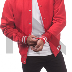 Chaquetas de béisbol bomber ajustadas informales para hombre, tela de lona ligera personalizada con cuello levantado a la moda para invierno - Product Image 4