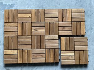 แผ่นไม้ประสานกันลื่นกันน้ำกระเบื้องปูพื้นใช้ได้ทุกสภาพอากาศกระเบื้องปูพื้นลานบ้านสำหรับกลางแจ้ง - Product Image 4