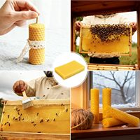 100% fond de teint en cire d'abeille naturelle Pure Quality Layens Size Range feuilles de cire d'abeille pour les apiculteurs