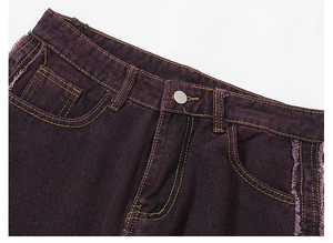 Jeans de Mezclilla Desgastados de Pierna Recta y Cintura Media al por Mayor, Estilo Urbano Personalizado, Vintage, Holgados, Ecológicos, con Bordado - Product Image 6