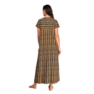 Camisón 100% Algodón, Súper Suave y Cómodo, Tela Popelina, con 1 Bolsillo Lateral, Cierre con Botones y Borlas, para Uso Doméstico - Product Image 4