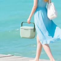 Glacière isotherme portable en plastique moderne avec poignée, série CC 6L, colorée, pour pique-nique