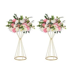 Alambre de Metal de alta resistencia redondo con tubo de vidrio y florero con acabado dorado, artículos de mesa para sala de estar, maceta decorativa para el hogar - Product Image 5