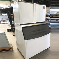 Cadena de suministro global máquina para hacer cubitos de hielo comercial 1000kg por día para bar/tienda de té de la leche/restaurante/hotel/supermercado