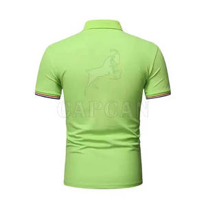 Summer Quick Dry Patch Cotton <b>Button</b> <b>up</b> <b>Short</b> <b>Sleeves</b> Plain Knitted Men Polo <b>Shirt</b> Manufacturer Capcan International - Product Image 2