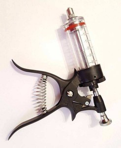 Jeringa Veterinaria Premium para Animales Grandes, Multidosis, Automática, con Dosis Ajustable, 30 ml, 50 ml, Reutilizable, Duradera, para Ganado - Product Image 6