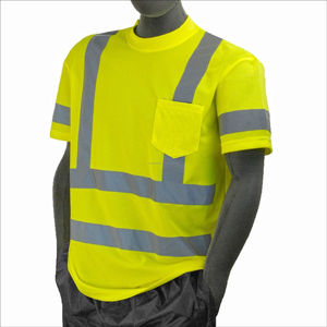 Wholesale Manufacturer Custom Design High Visibility Workwear Construction Safety T <b>Shirts</b> Best Reflective Safety T <b>Shirts</b> - Product Image 4