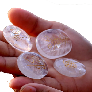 Usui Reiki cristal transparente con Usui Reiki Set símbolo conjunto piedra Natural curación Usui cristal Reiki piedra preciosa al por mayor - Product Image 2