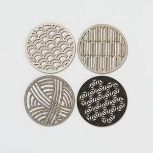 Posavasos personalizado moderno respetuoso con el medio ambiente 3,75 sublimación Hardboard Mdf Squarestone con posavasos trasero de corcho - Product Image 1