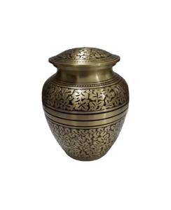 Urnes de crémation européennes faites à la main Gravure unique finie élégante pour les fournitures funéraires Urnes en métal au prix de gros New Keeps - Product Image 1