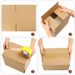 Tùy chỉnh in ấn Hot Bán Chất lượng cao giá rẻ giá Kích thước mạnh mẽ Brown sóng di chuyển thùng carton vận chuyển hộp - Product Image 2