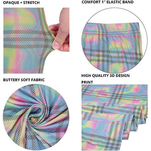 Pantalones de yoga con estampado personalizado para mujer, mallas deportivas, mallas de entrenamiento hechas en Pakistán, sublimadas, de alta calidad para mujer - Product Image 2