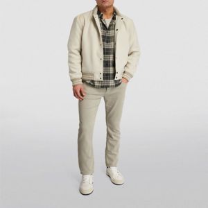 Chaqueta de Invierno Estilo Letterman Vintage para Hombre, Manga Larga, Transpirable, de Secado Rápido, Diseño Varsity, Doble Cara de Cuero - Product Image 4