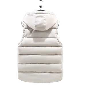 Chaleco acolchado de burbujas para hombre, chaqueta cálida con logotipo personalizado, sin mangas, calentador - Product Image 3