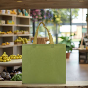 Bolsa de Compras de Tela No Tejida con Logotipo Impreso Personalizado, Correa para el Hombro, Cierre Personalizado, para Mantener la Comida Caliente, Entrega de Comida, Almuerzos - Product Image 1