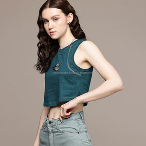 Nardon Apparel été femmes Slim Fit cropped Top personnalisé décontracté bébé Tee - Product Image 1