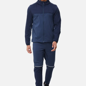 Custom <b>Mens</b> Patchwork Windbreaker Polyester Nylon Tracksuit <b>Mens</b> <b>Track</b> Zip up <b>Jacket</b> Windbreaker Set <b>For</b> <b>Men</b> - Product Image 6