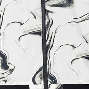 แจ็คเก็ตหนังบุนวมสำหรับผู้ชาย, สไตล์ไฮสตรีทสำหรับฤดูหนาวปกตั้งสบายมีซิปปิดโลโก้ด้านหน้าใส่ได้พอดี - Product Image 3