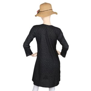 ชุดคุรตีสำหรับผู้หญิง - สีดำ - Product Image 3