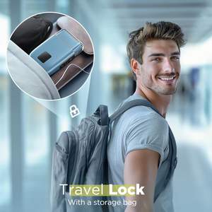 Afeitadora Eléctrica Portátil con Pantalla LED, Recargable por USB, para Hombre, Resistente al Agua IPX7, Lavable, para el Hogar y Viajes - Product Image 1