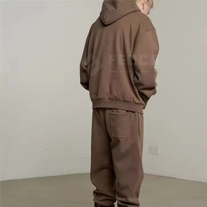 Sudadera con capucha para hombre con costuras en contraste, estilo llamativo para colecciones de Otoño Invierno - Product Image 2