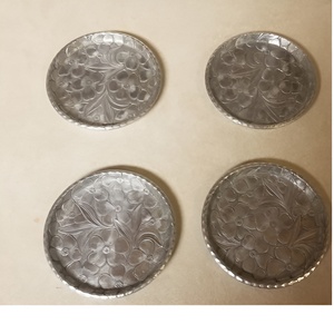 Sous-verres en métal de style élégant moderne personnalisé en gros forme ronde bonne qualité tapis et coussinets sous-verres en métal en laiton Offre Spéciale - Product Image 5