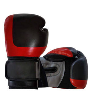 Guantes de Boxeo de Cuero con Soporte de Muñeca de Velcro para Entrenamiento Profesional en Exteriores - Product Image 3