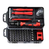 Ensemble de 115 tournevis de précision en acier au carbone, étui rigide pour la réparation d'ordinateurs/PC/téléphones portables, outil manuel isolé pour bricolage et usage domestique