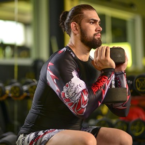Rashguard à manches courtes MMA BJJ pour hommes, séchage rapide, compression, fitness, entraînement en salle de sport, grappling, personnalisable, OEM, respirant - Product Image 2