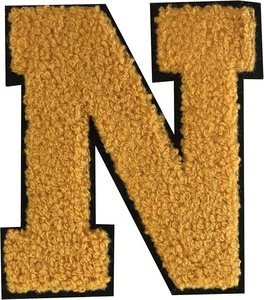 Chenille Embroidered Letter M Patch <b>Iron</b> On Applique for Clothing Hats Bags Jackets Backpacks DIY Crafts Apparel Decoration - Product Image 6