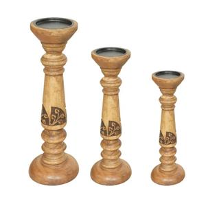 Bougeoir en bois en gros d'usine fini nouveau bougeoir pour la décoration de la maison bougeoir pour la décoration d'anniversaire de mariage - Product Image 5