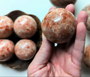 Bán Chạy Nhất Đá Mặt Trời Pha Lê Hình Cầu Đá Mặt Trời Đánh Bóng Bằng Tay Tự Nhiên Quà Tặng Bóng Trang Trí Nhà Cửa - Product Image 3