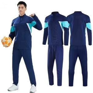 Survêtement de football personnalisé pour homme, respirant, avec capuche intégrale et manches longues, logo d'équipe, veste, faible MOQ, ensembles de vêtements de sport - Product Image 1