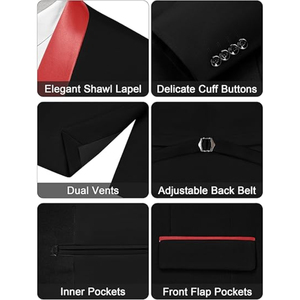 Conjuntos Casuales de Moda para Hombre, Chaqueta, Abrigo, Pantalones, Trajes de 2 Piezas, Traje Estampado en 3D para Bodas y Fiestas, Disfraz para Hombre, Disfraces para Adultos - Product Image 4