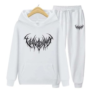 Sudaderas con capucha + Pantalones Conjunto de dos piezas Impresión Hombres Mujeres Sudaderas con capucha Chándales Pantalones Jogger Ropa gruesa de abrigo Hombres - Product Image 2