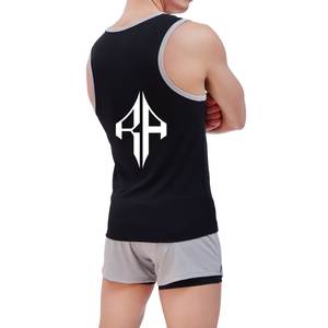Camisetas sin mangas Premium para hombre 100% algodón transpirable de secado rápido sin mangas con el mejor nuevo diseño y logotipo personalizado - Product Image 3