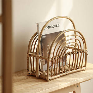 ชั้นวางนิตยสารทำจากหวายธรรมชาติเป็นมิตรต่อสิ่งแวดล้อมสำหรับตกแต่งบ้าน - Product Image 3