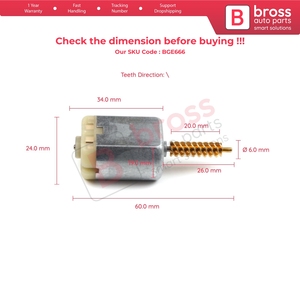 Motor Actuador Central para Cerradura de Puerta Corredera BGE666, Eje de 26 mm, 814474D500 para Sedona Carnival Entourage 2006-2014 - Product Image 6