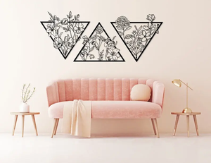 ศิลปะตกแต่งผนังเหล็กที่ทันสมัยด้วยการออกแบบดอกไม้และศิลปะโลหะสำเร็จรูปสำหรับการปรับปรุงบ้านอย่างมีสไตล์ในราคาขายส่ง - Product Image 5